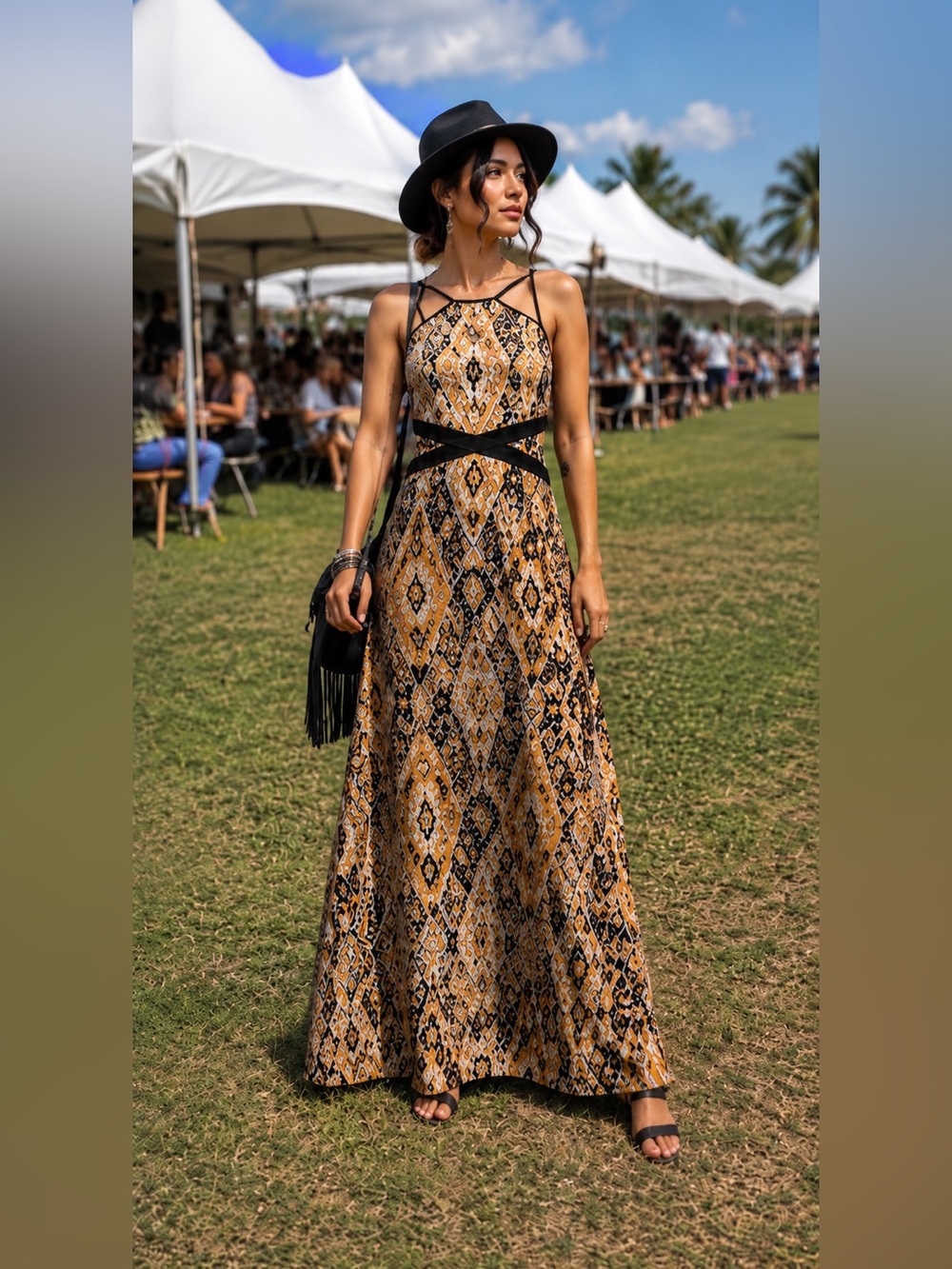 Forever 21 NWT Southwestern Festival Maxi Dress Size XS